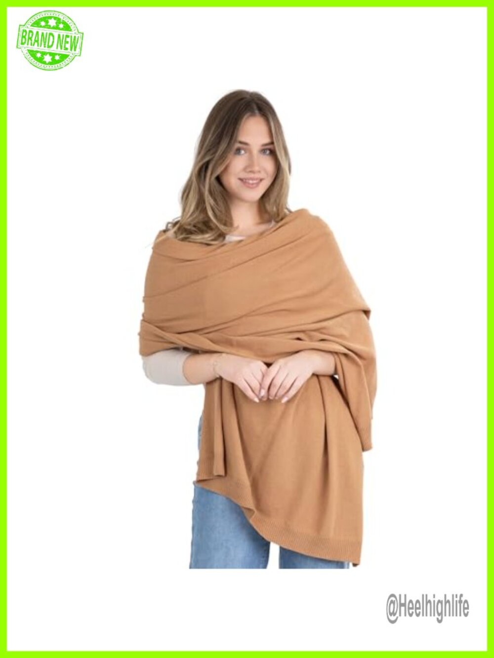 Oversized Cotton Shawl Wrap Women Travel Scarf Shoulder Stole One Size